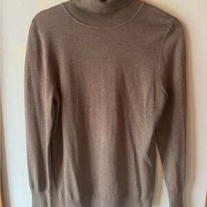 Zara Zaraknit Light Brown Turtleneck Sweater Medium